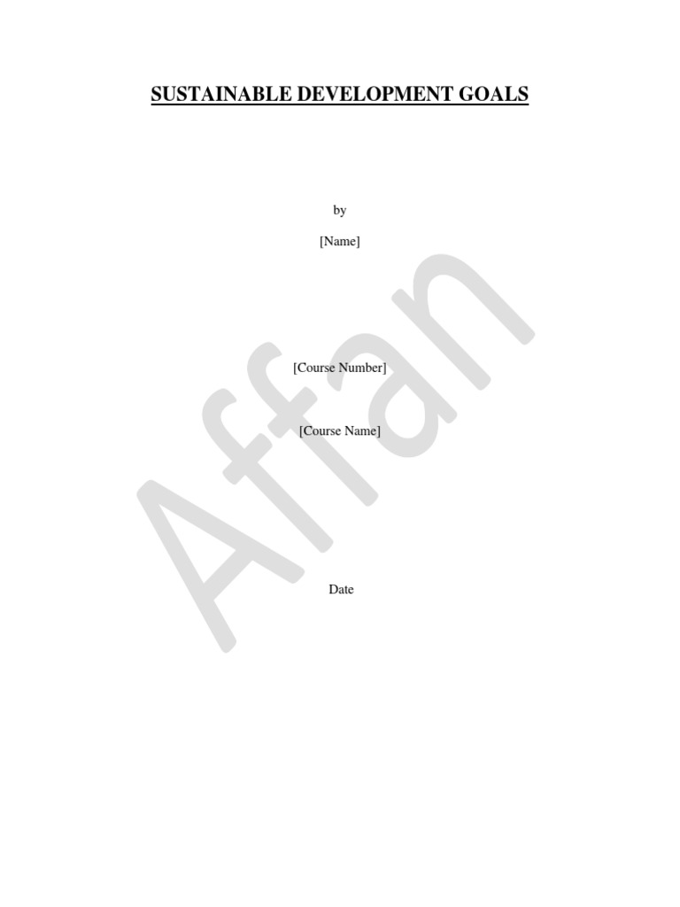 Sustainable Development Goals | PDF | Sustainability | Sustainable ...