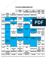 My Weekly Schedule As A Freshman Engineering Student