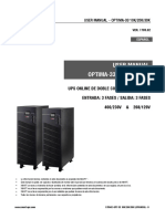 User Manual OPTIMA-33 10K/20K/30K