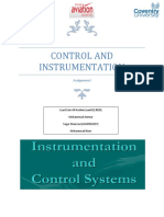 Control and Instrumentation: Assignment