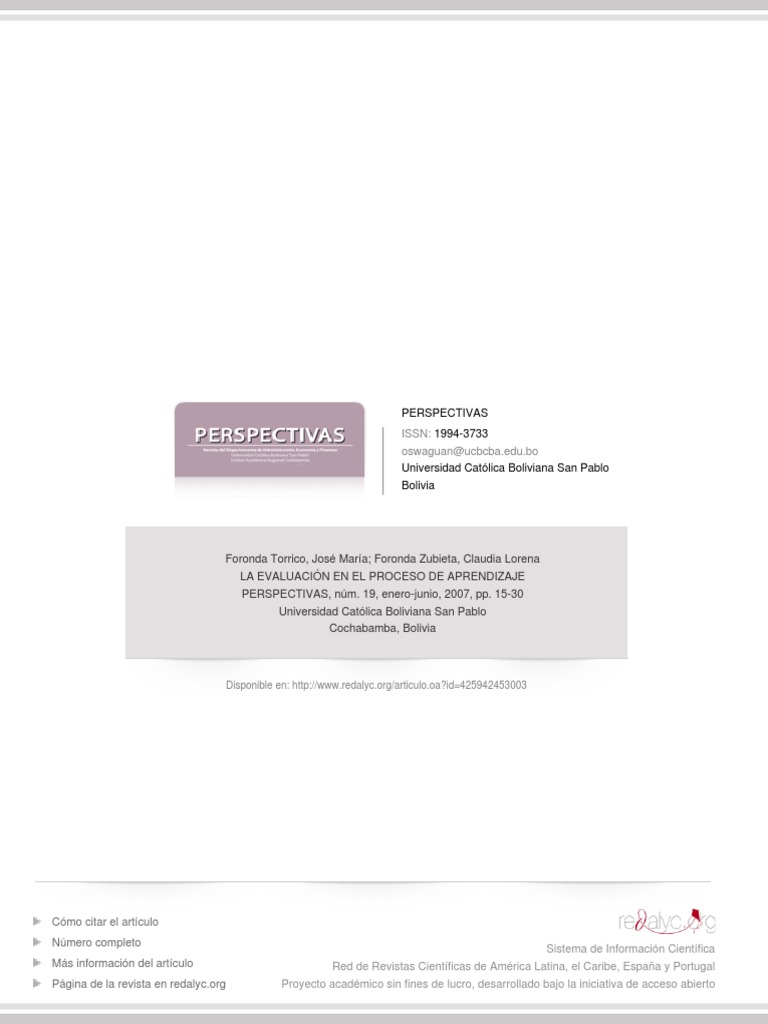 Evolución de la Evaluación Educativa | PDF | Evaluación | Plan de estudios