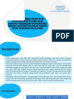 Evidence Based Practice: Pengaturan Posisi Alih Baring Terhadap Penurunan Resiko Dekubitus Pada Pasien Post Koreksi Skoliosis