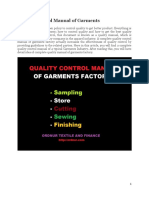 Complete Quality Manual of Garments Factory PDF