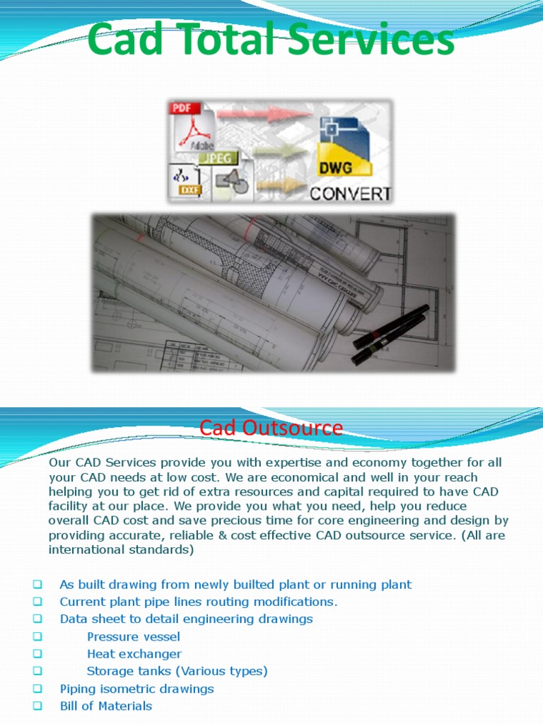 CAD Outsourcing and Conversion Services | PDF | Computer Aided Design ...