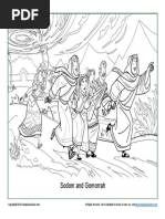 Sodom and Gomorrah Coloring Page PDF