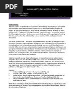 Sociology U1270 - Race and Ethnic Relations: Christopher Chambers Northeastern University Total Possible