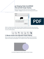 Penjelasan Fungsi Shaping Pada CorelDRAW