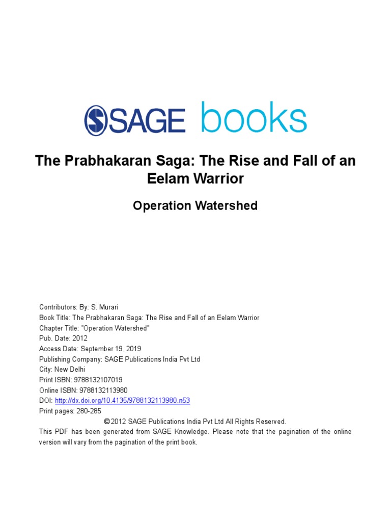 The Prabhakaran Saga n53 | PDF | Sri Lanka | Military