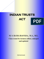 Indian Trusts ACT: M. S. RAMA RAO B.SC., M.A., M.L