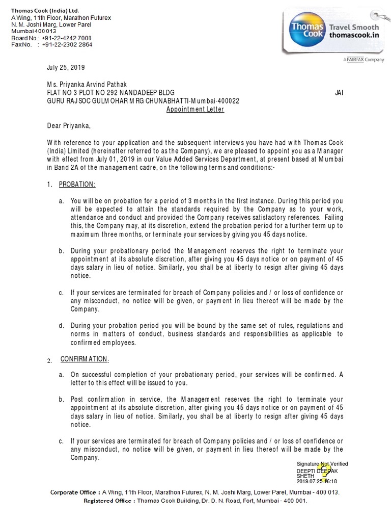 Priyanka Arvind Pathak PDF Employment Property