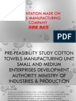 Presentation Made On Towel Manufacturing Company