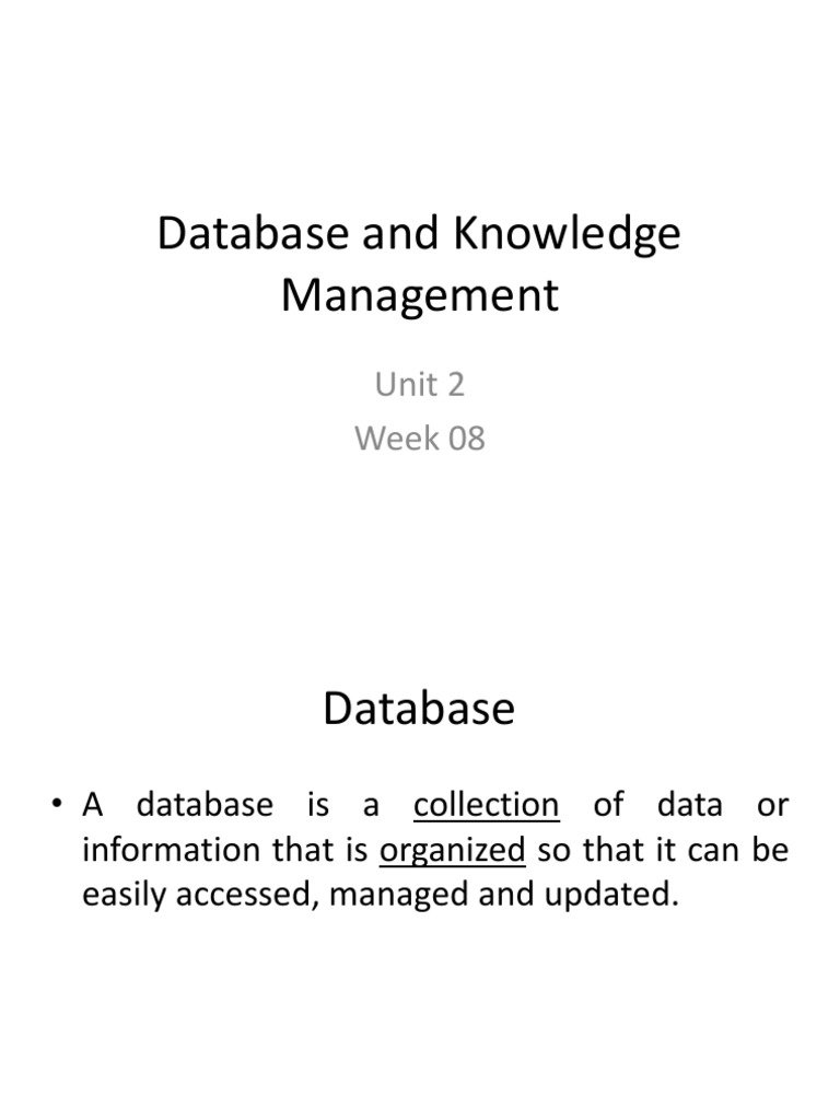 Week 08 Database Pdf Relational Database Databases