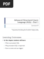 Advanced Structured Query Language (SQL) - Part 1