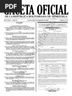 Gaceta Oficial 41712 Sumario