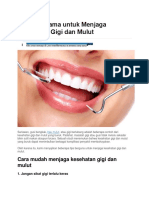 Prinsip Utama Untuk Menjaga Kesehatan Gigi Dan Mulut