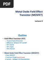 Metal Oxide Field Effect Transistor (MOSFET) : Lecture-5