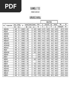 Example of Excel-Payroll