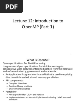 Lec 12 OpenMP