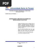POrtfolio Em Grupo 5 Semestre -abordagens e métodos no ensino de modalidades coletivas 