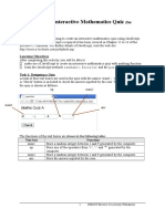 Xcreating An Interactive Mathematics Quiz: (For Chapters 12 To 14)