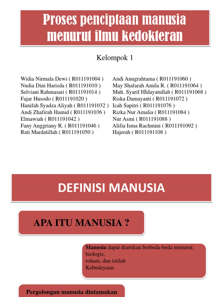 Proses Penciptaan Manusia Menurut Ilmu Kedokteran Pdf