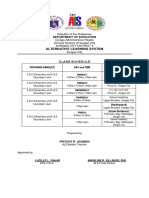 Asumen Class Schedule 19