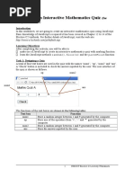 Xcreating An Interactive Mathematics Quiz: (For Chapters 12 To 14)