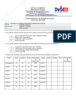 Monitoring Form For The Opening of Classes