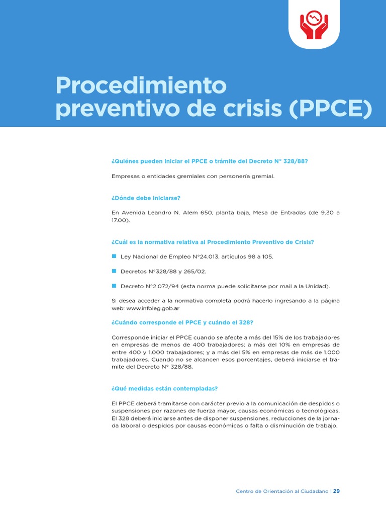 Procedimiento Preventivo de Crisis PDF | PDF | Buenos Aires | Gobierno