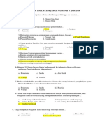 Kunci Soal Sejarah Nasional PAT 2018-2019