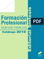 2018 CATALOGO Nuevas Familias Profesionales