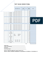 Trip SW Order Form