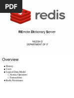 Remote Dictionary Server: Nilesh D Department of It