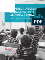 Libro La Nueva Agenda Educativa para América Latina Los Objetivos para 2030