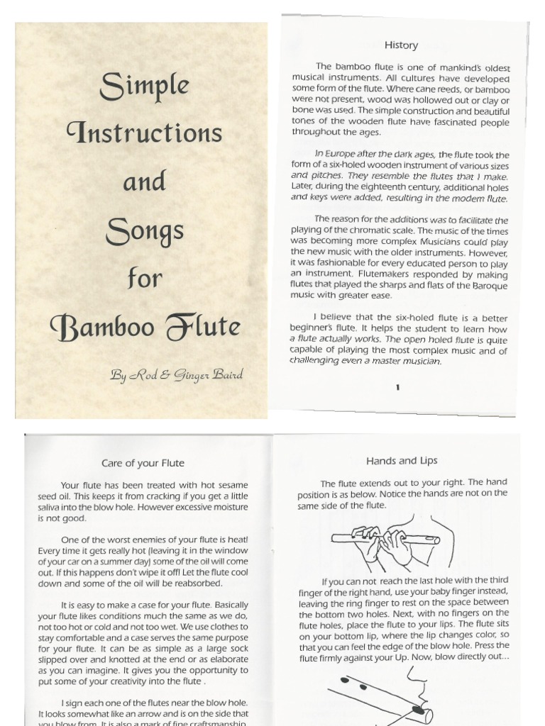 Bamboo Flute Book PDF | PDF