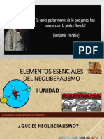 Elementos Esenciales Del Neoliberalismo (Economia Politica)