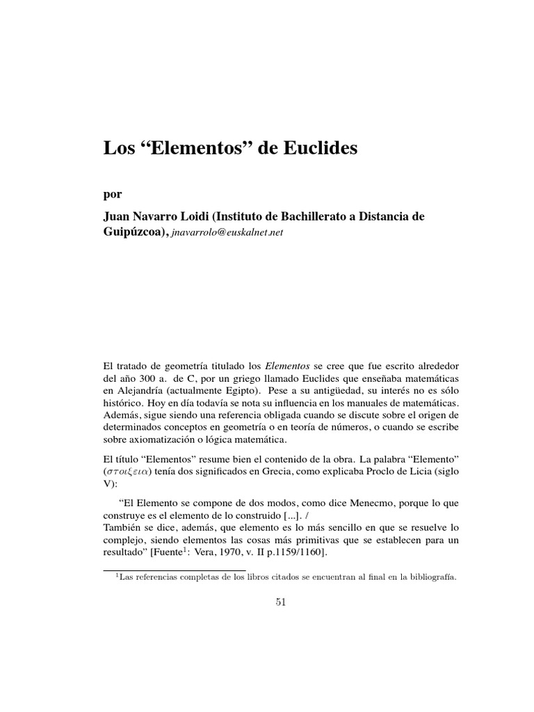 Elementos de Euclides: Geometría y Axiomas | PDF | Prueba matemática ...