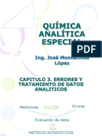 Química Analítica Especial Cap 2 Tratamiento de Datos y Errores