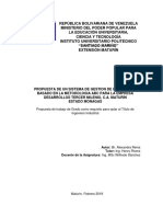 Propuesta de Un Sistema de Gestion de Inventarios Basado en La Metodologia Abc para La Empresa Desarrollos Tercer Milenio, C.A. Maturín Estado Monagas