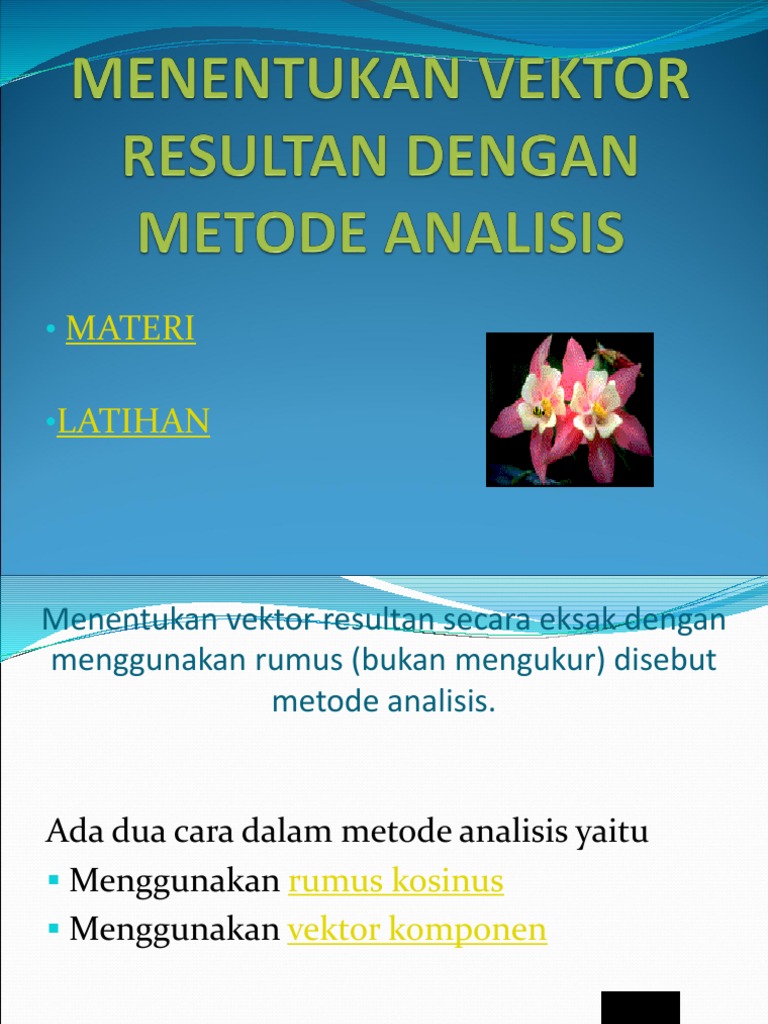 Vektor Secara Analisis | PDF