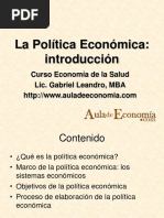 Intro Política Económica