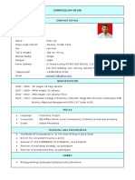 Curriculum Vitae: Contact Detail