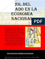 El papel del Estado en la economía nacional