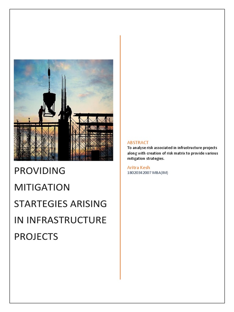 Providing Mitigation Startegies Arising in Infrastructure Projects ...