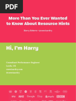 Csswizardry - Harry Roberts - Resource Hints