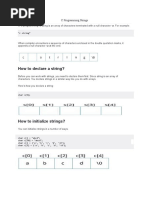 C Programming Strings