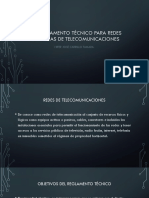 El Reglamento Técnico Para Redes Internas de Telecomunicaciones