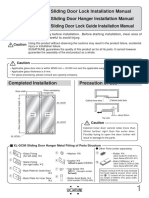 XL-GC03 Sliding Door Lock Installation Manual XL-GC06 Sliding Door Hanger Installation Manual XL-GC08 Sliding Door Lock Guide Installation Manual