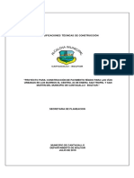 Especificaciones Tecnicas Pavimento Cantagallo 2019