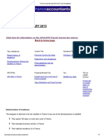 French Income Tax Rates 2015 and French Tax Database